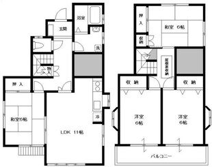 荒井邸貸家の物件間取画像